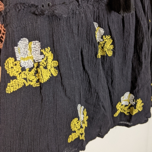 Free People Wild Horses Embroidered Mini Dress S - Picture 4 of 7